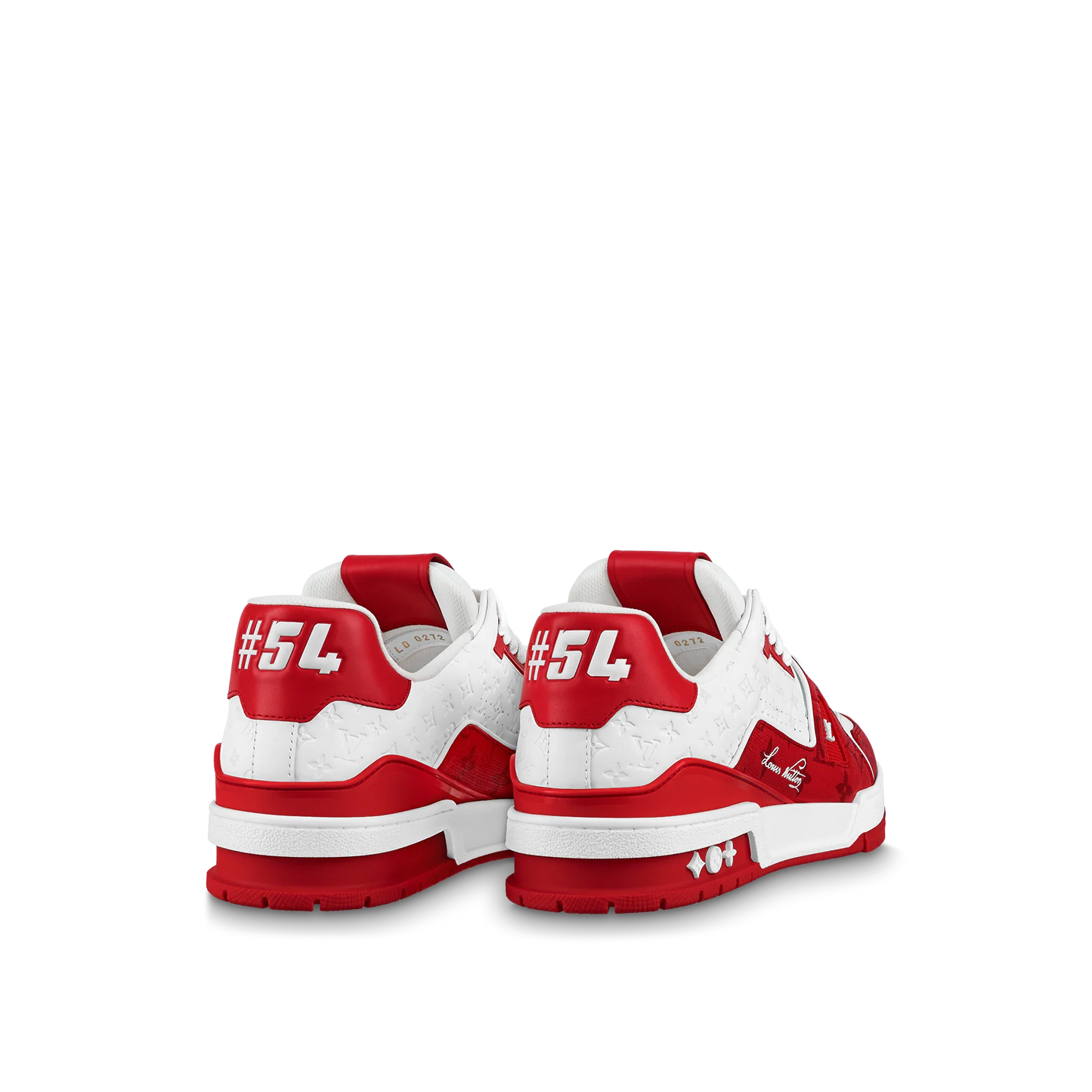 Louis Vuitton Trainer #54 Signature Red White