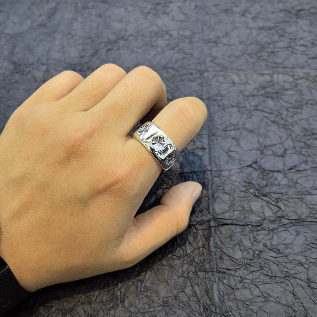 Chrome Hearts - Plus Thick Band Ring