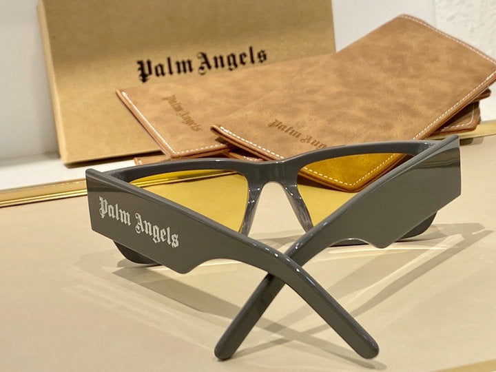 Palm Angels Palm Rectangle Frame Sunglasses Grey