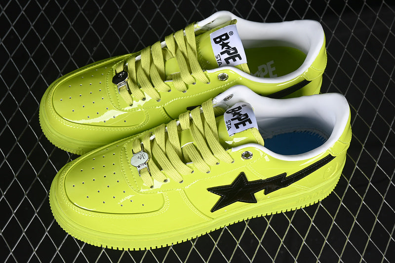 A Bathing Ape Bape Sta #2 Yellow Patent
