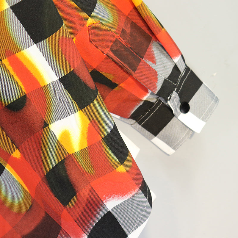 Palm Angels Black & Red Burning Shirt