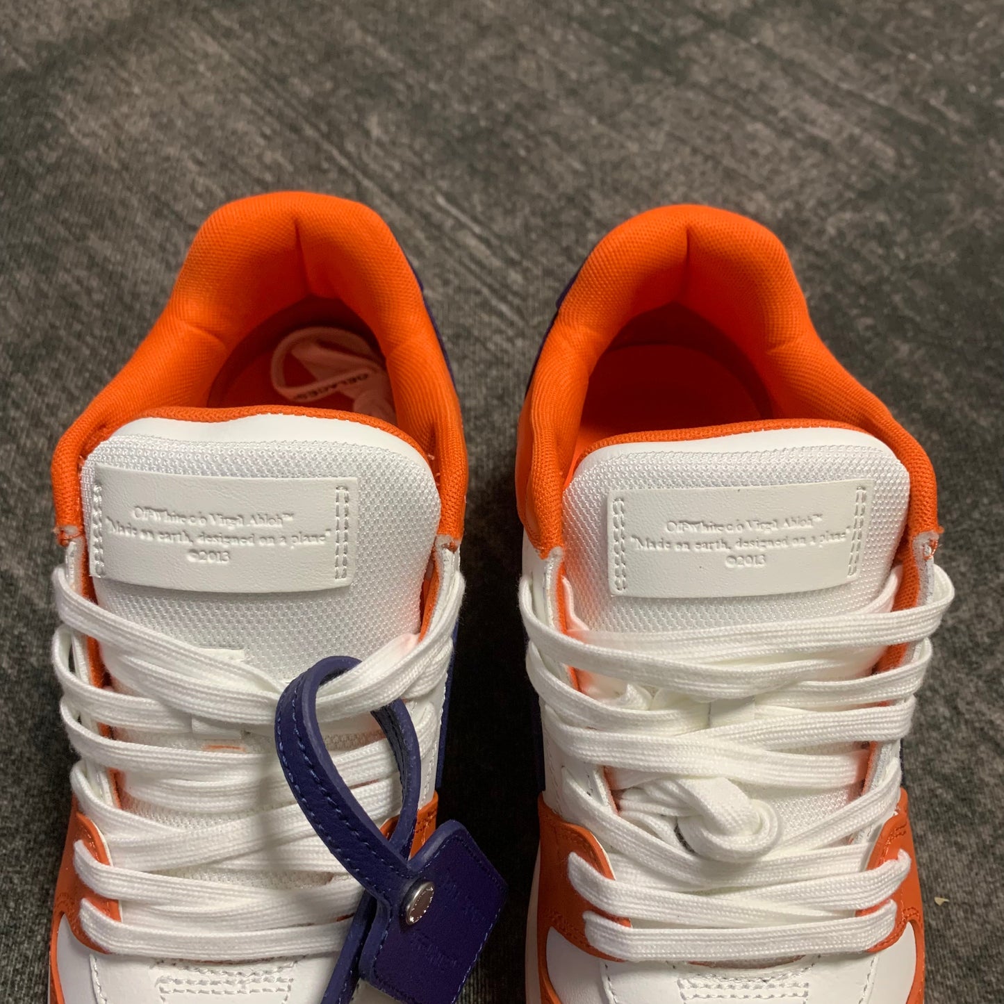 Off-White Out Of Office Low Tops White Orange Blue
