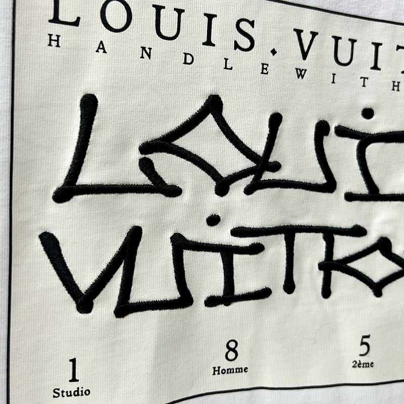 Louis Vuitton Signature Print T-shirt White