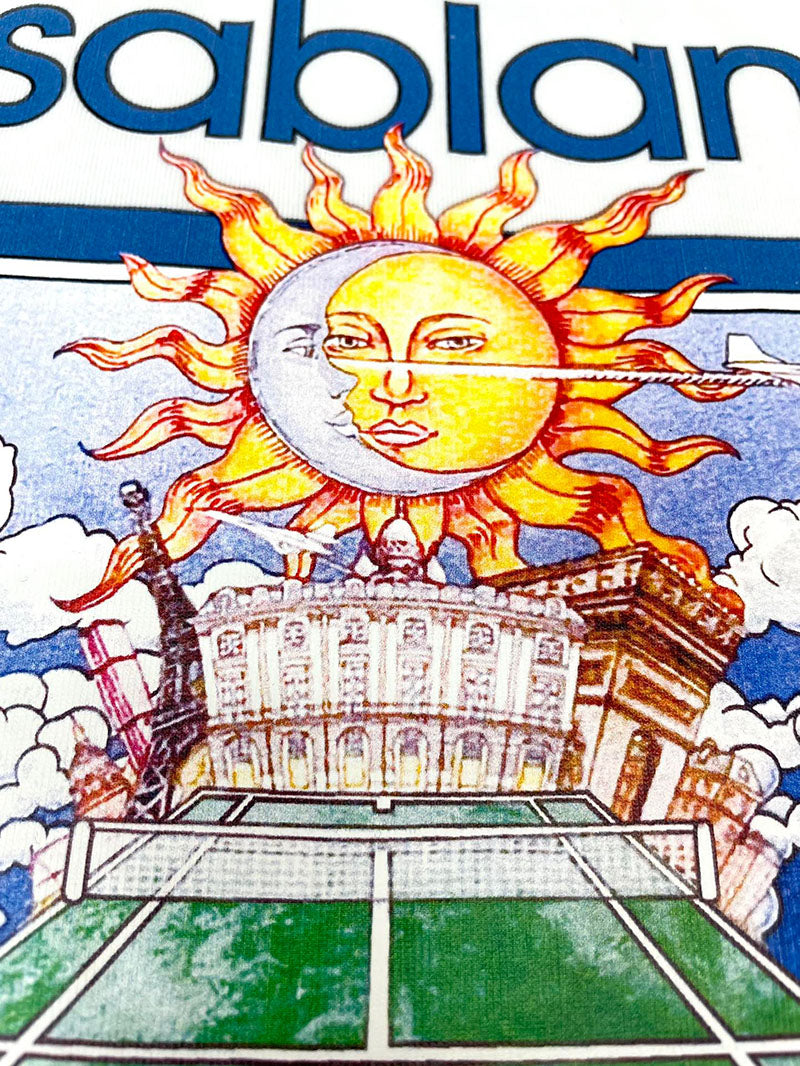 CASABLANCA Tennis Club Sub Printed T-Shirt White