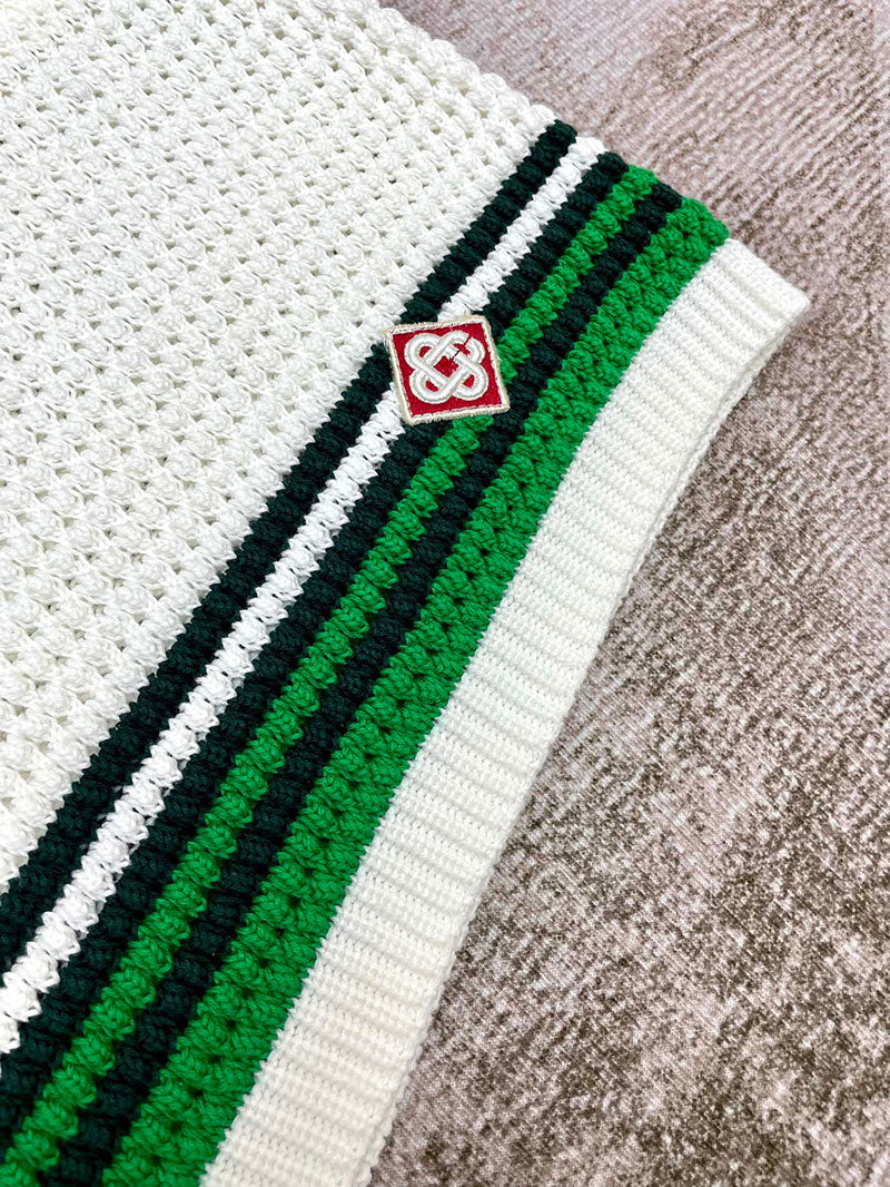 CASABLANCA Tennis Crochet Short in Green