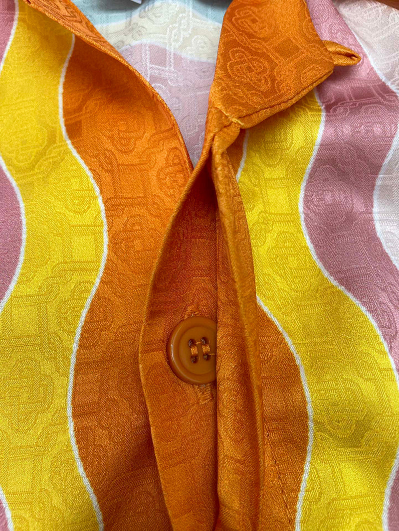 Casablanca Rainbow Monogram Silk Shirt