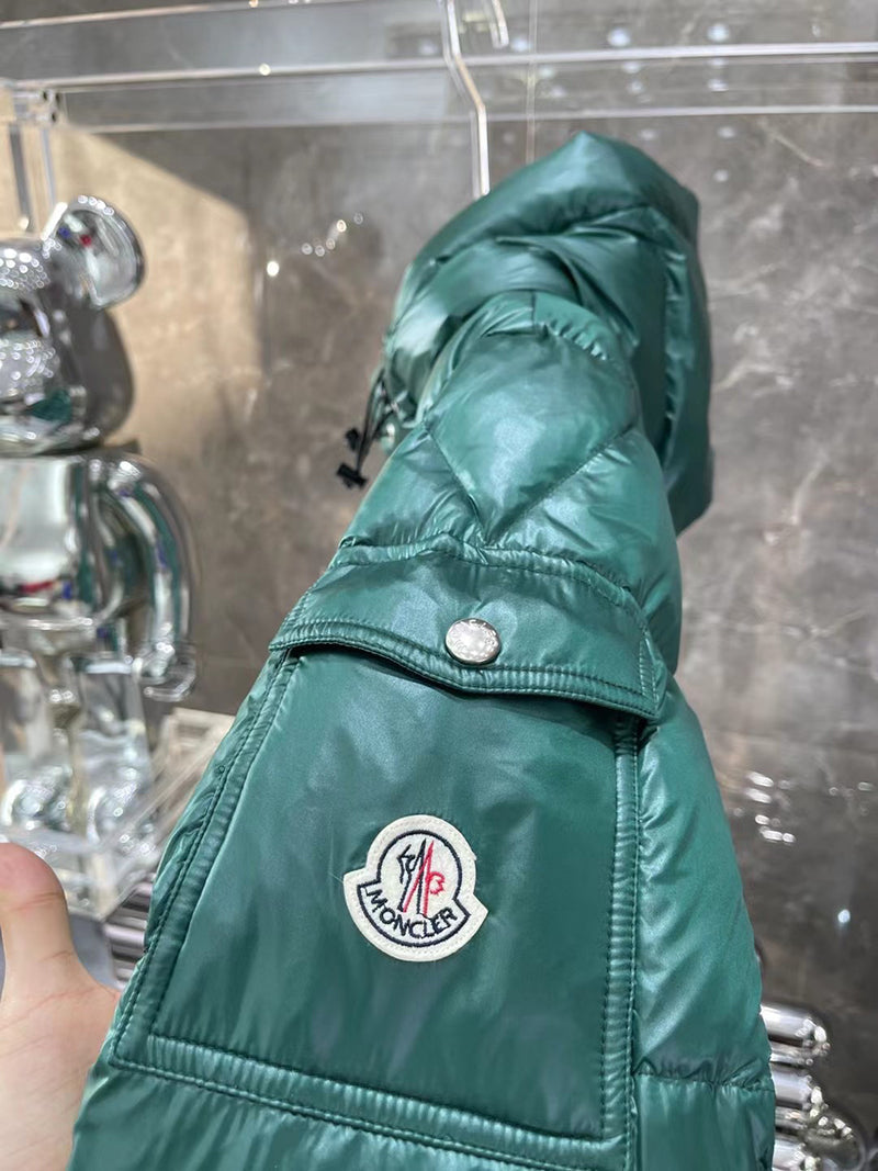 Moncler Ecrins Green Nylon Down Jacket