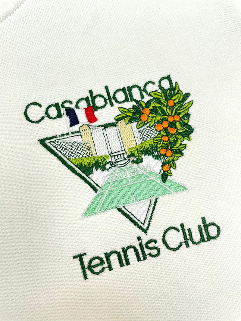 Casablanca Hoody Geborduurde logo Tennis Club