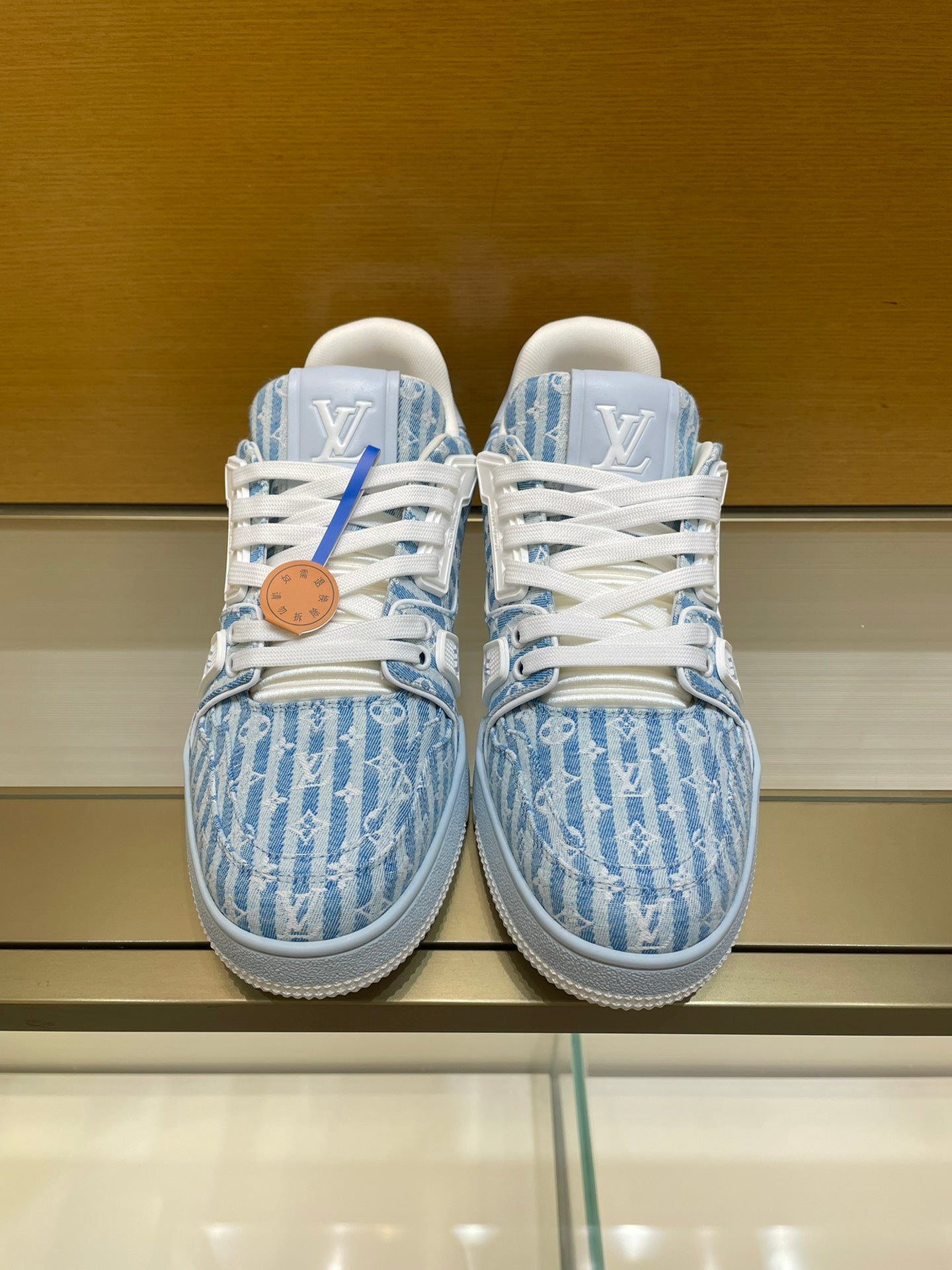 Louis Vuitton Trainer Blue Stripe Monogram