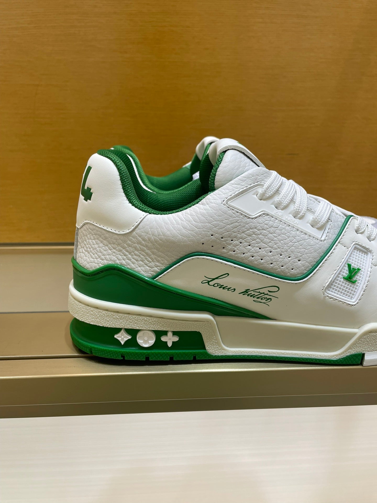 Louis Vuitton Trainer #54 Signature White Green