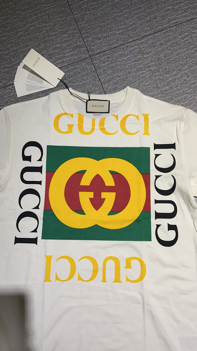 GUCCI Logo Cotton T Shirt
