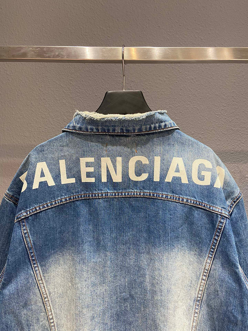 Balenciaga Denim Jacket Blue