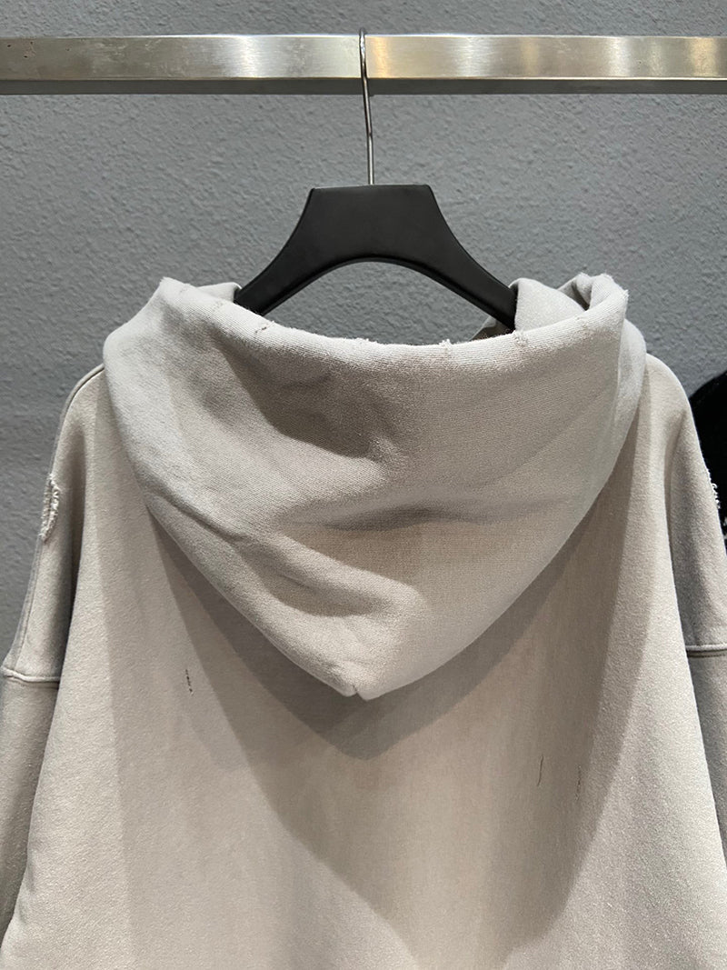 Balenciaga Distressed Blurry Logo Hoodie