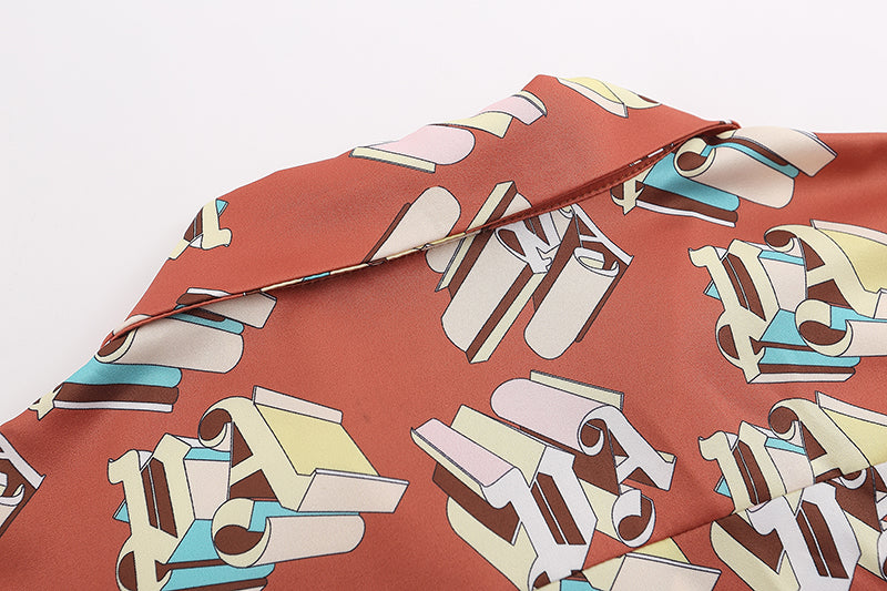 Palm Angels PA Bowling Shirt Red