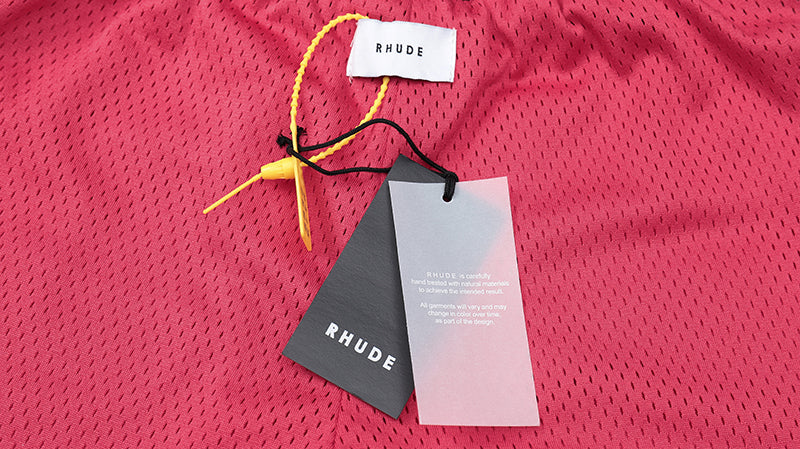 Rhude Court Logo Short Red