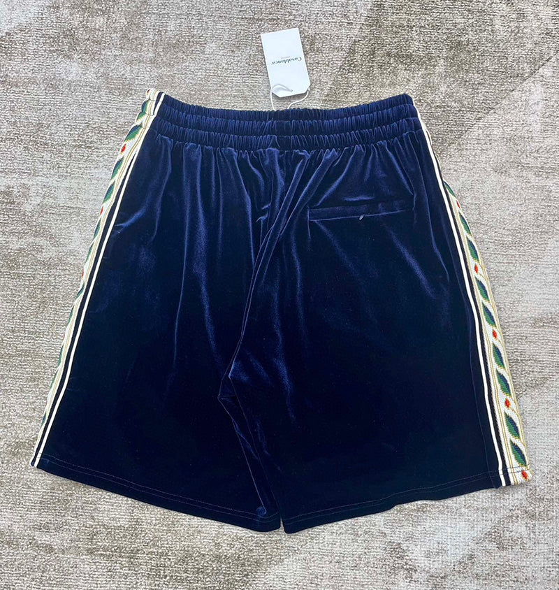 Casablanca Velor Laurel Shorts