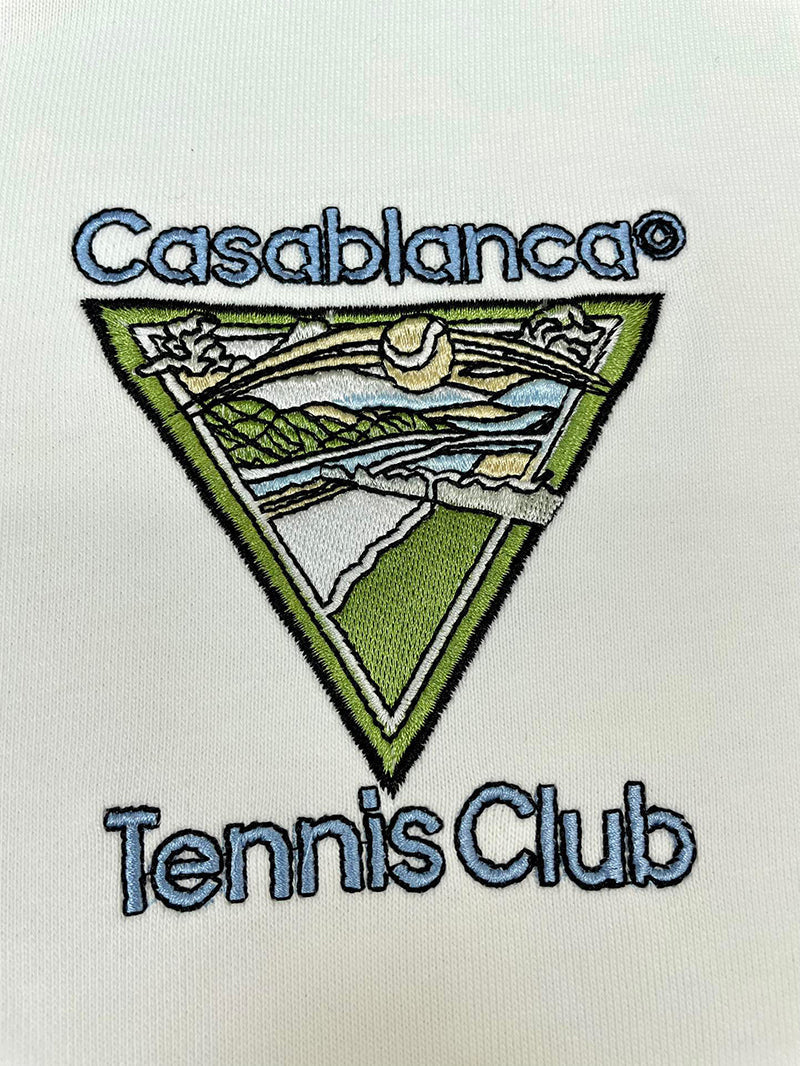Casablanca Tennis Club Icon Hoodie White