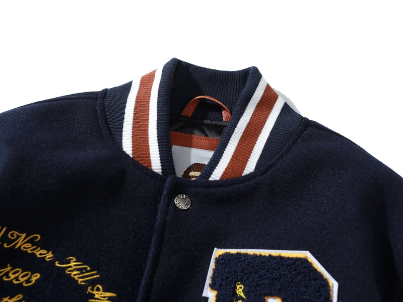 BAPE x Concepts Varsity Jacket Navy