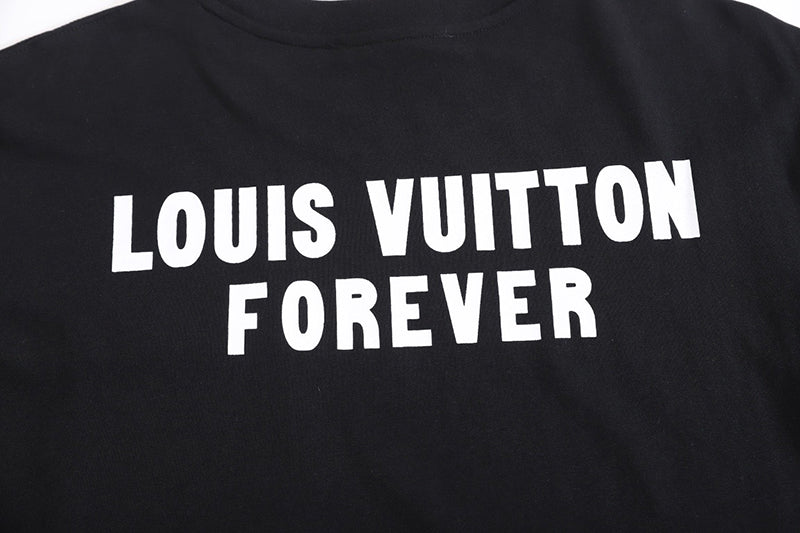 Louis Vuitton Upside Down LV Logo Pocket T Shirt Black