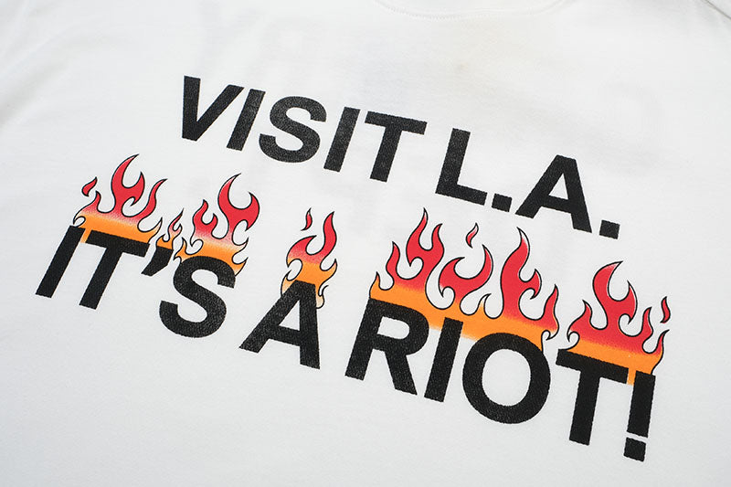 GALLERY DEPT. L.A Its A Riot T-Shirt White