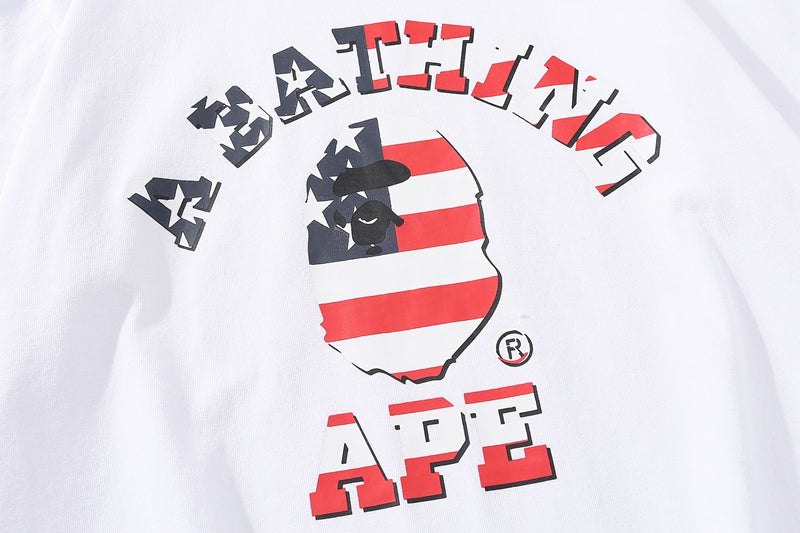 BAPE US Limited Collection College T-Shirt White