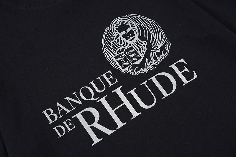 Rhude Banque De Rhude Tee Black