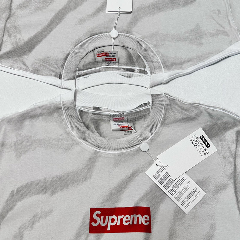 Supreme MM6 Maison Margiela Box Logo Tee White