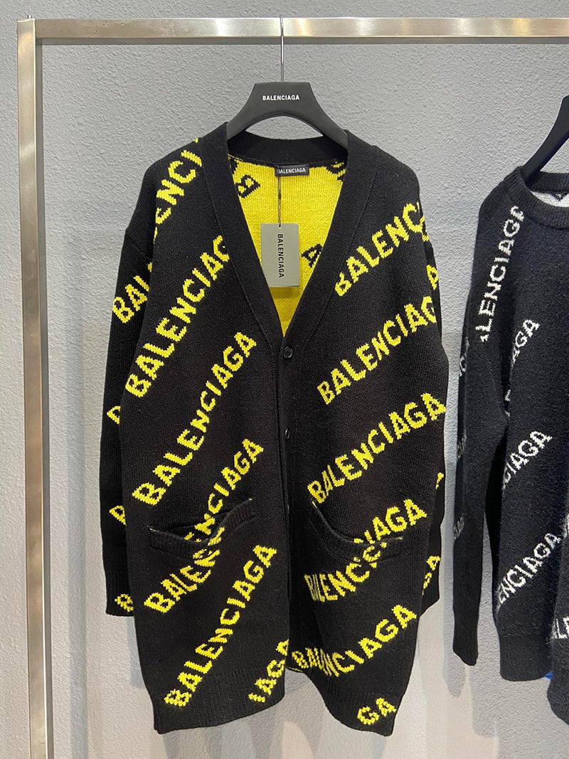 Balenciaga Logo Cardigan