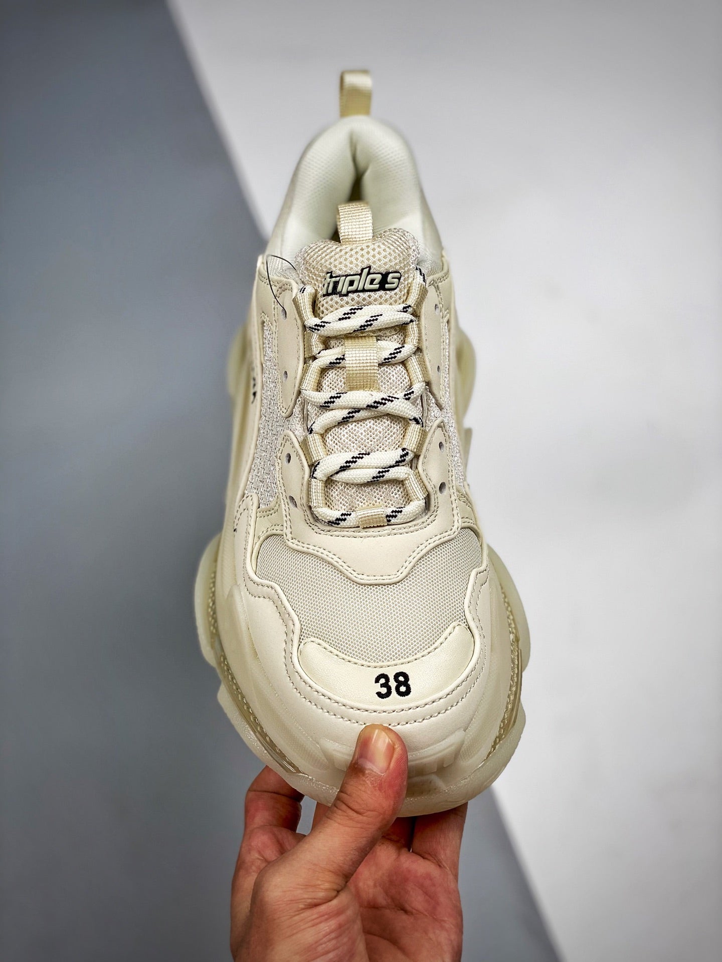 Balenciaga Wmns Triple S Sneaker 'Clear Sole - Eggshell'