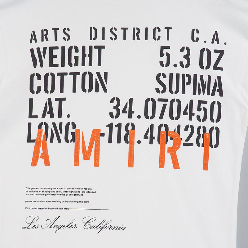 AMIRI Military specs stencil White T Shirt