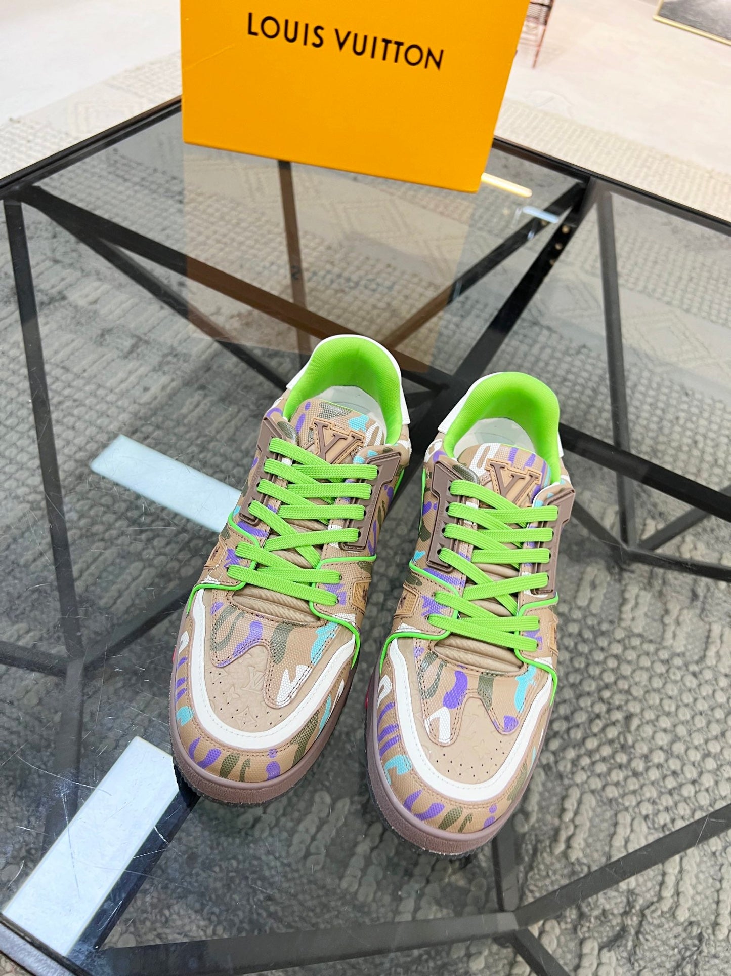 Louis Vuitton x Yayoi Kusama LV Trainer Green
