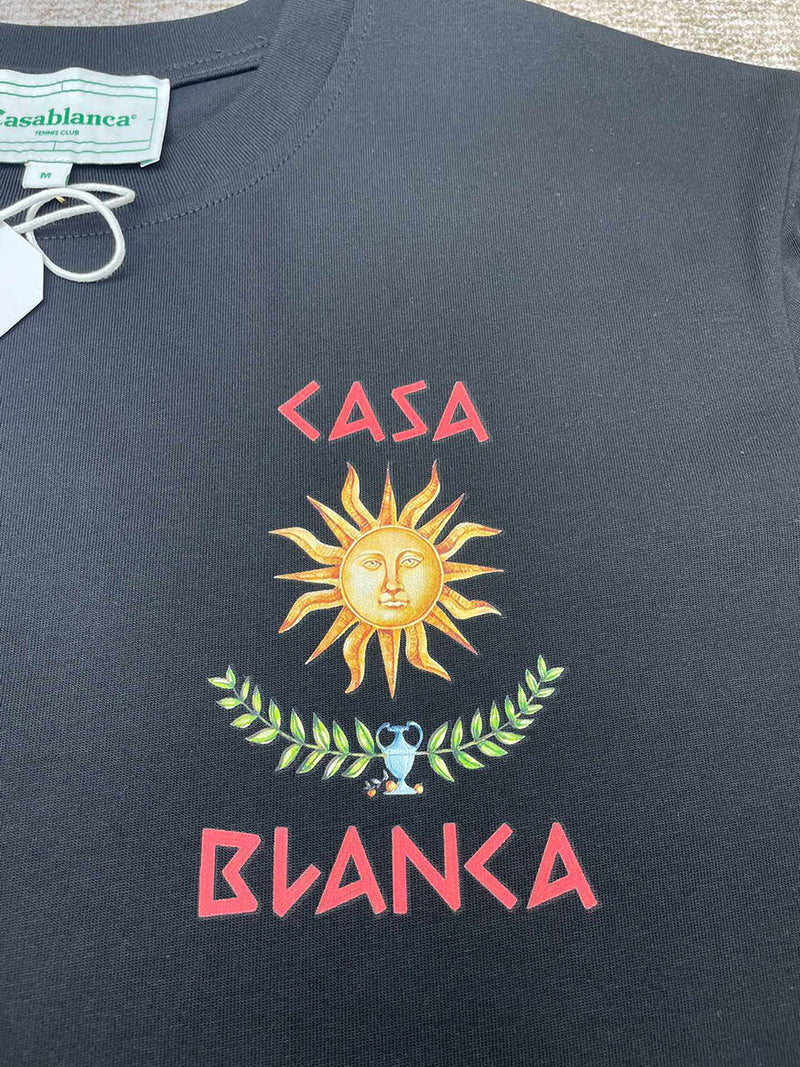 CASABLANCA Le Temple du Savoir T-Shirt Black