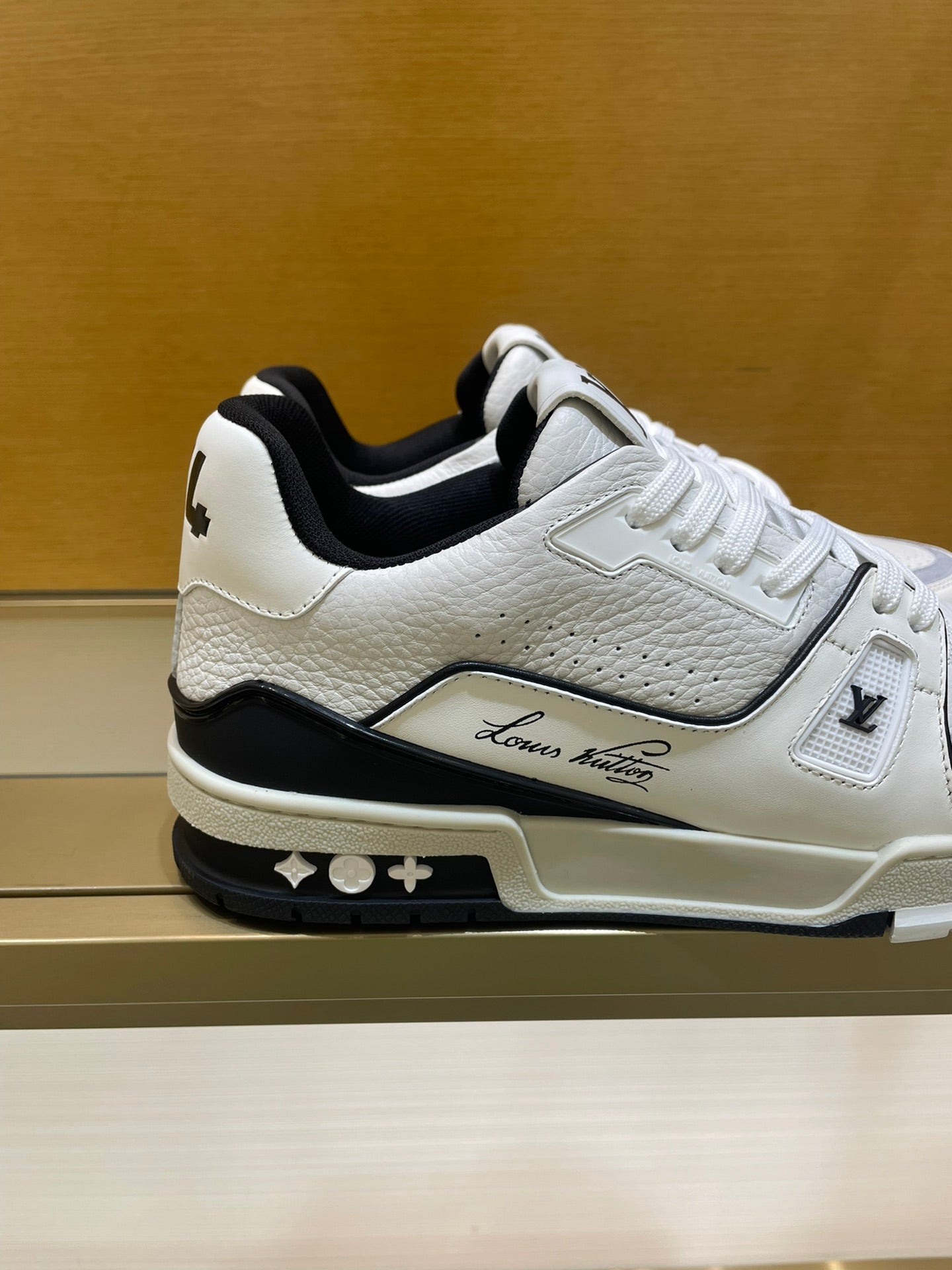 Louis Vuitton Trainer #54 Signature White Black