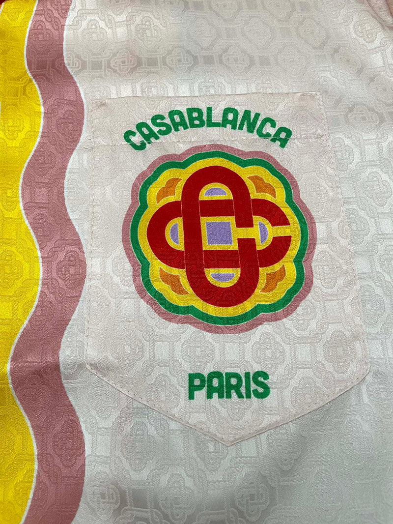 Casablanca Rainbow Monogram Silk Shirt