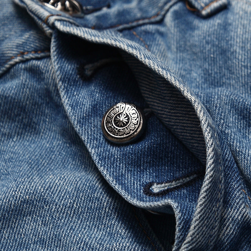 Chrome Hearts Vintage Levi's Stencil Cross Patch Denim