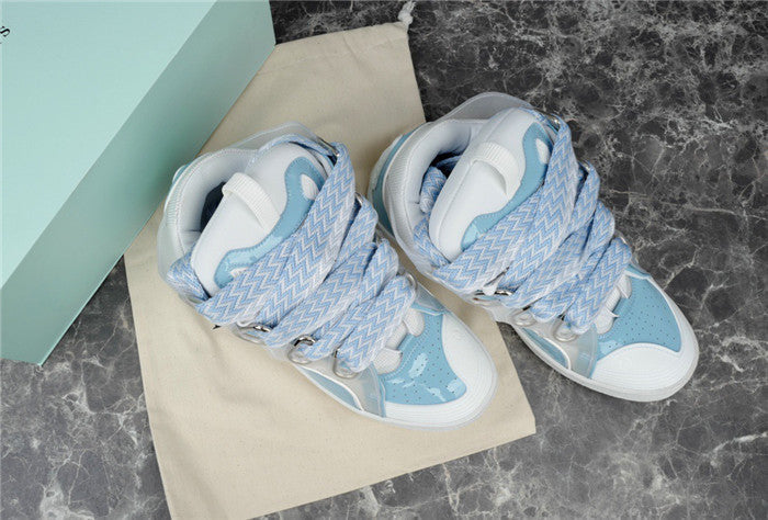 Lanvin Curb Sneaker White Light Blue