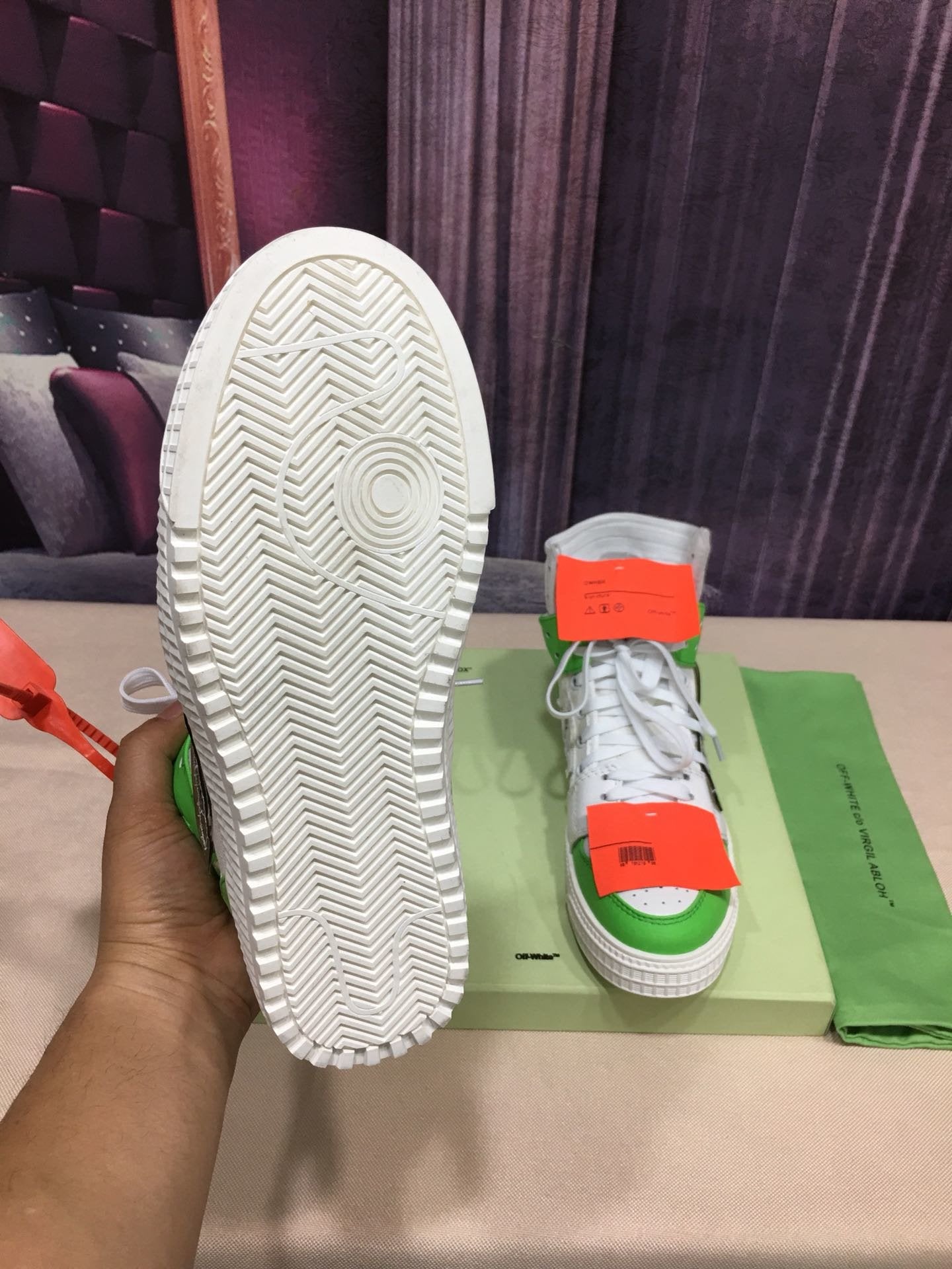 Off-White Off Court 3.0 High 'White Green'