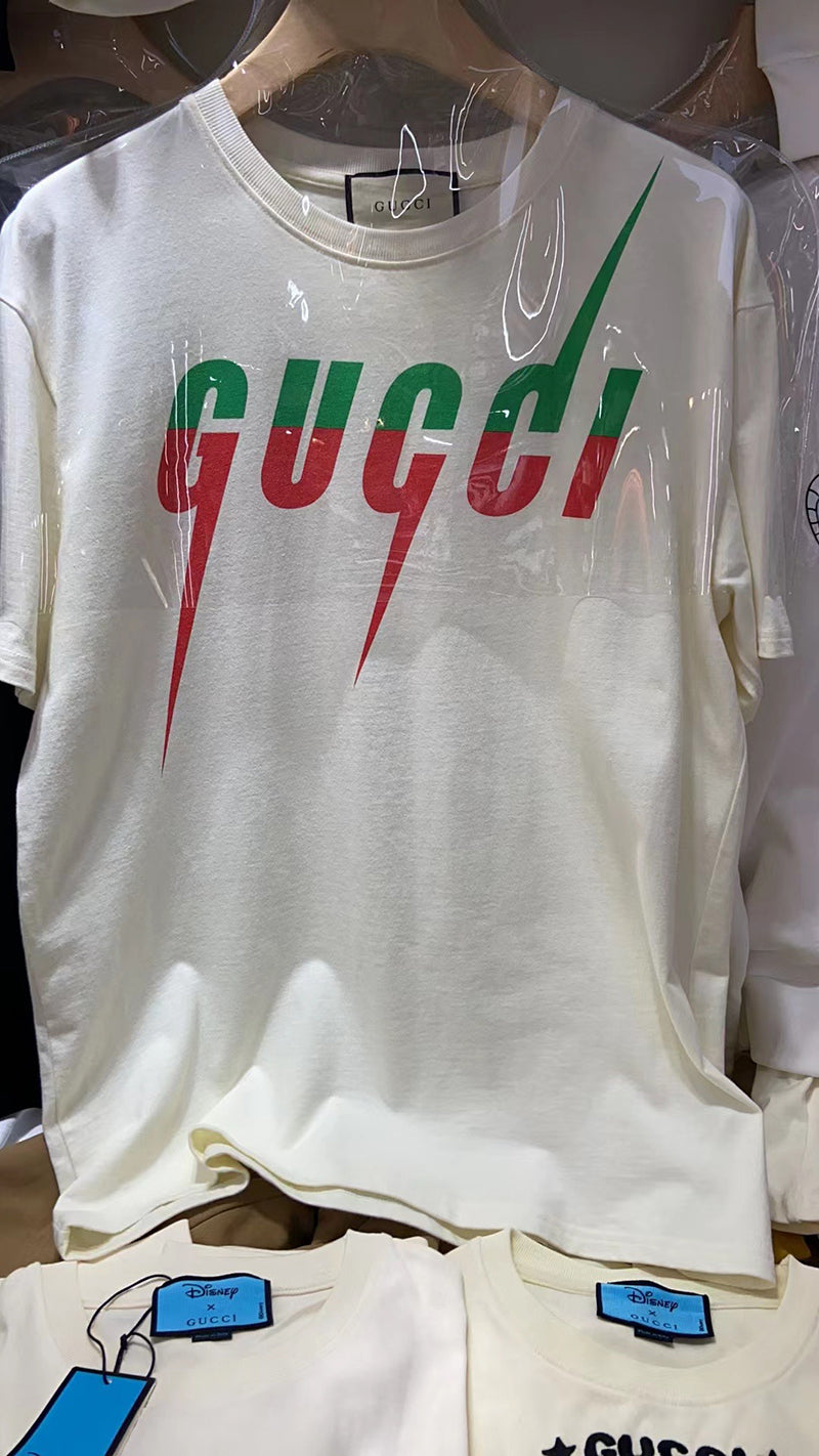 GUCCI Blade logo-print cotton-jersey White T-shirt