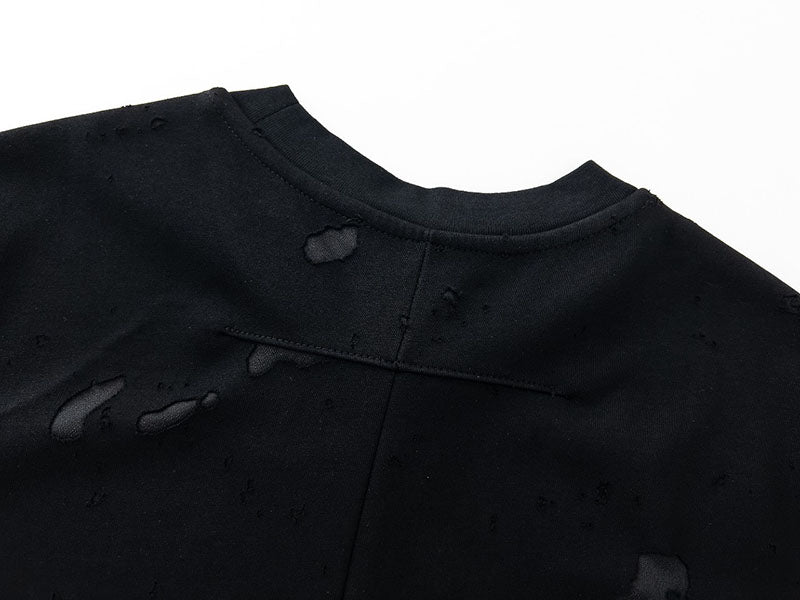 GIVENCHY Paris Distressed Logo T Shirt Black/Orange