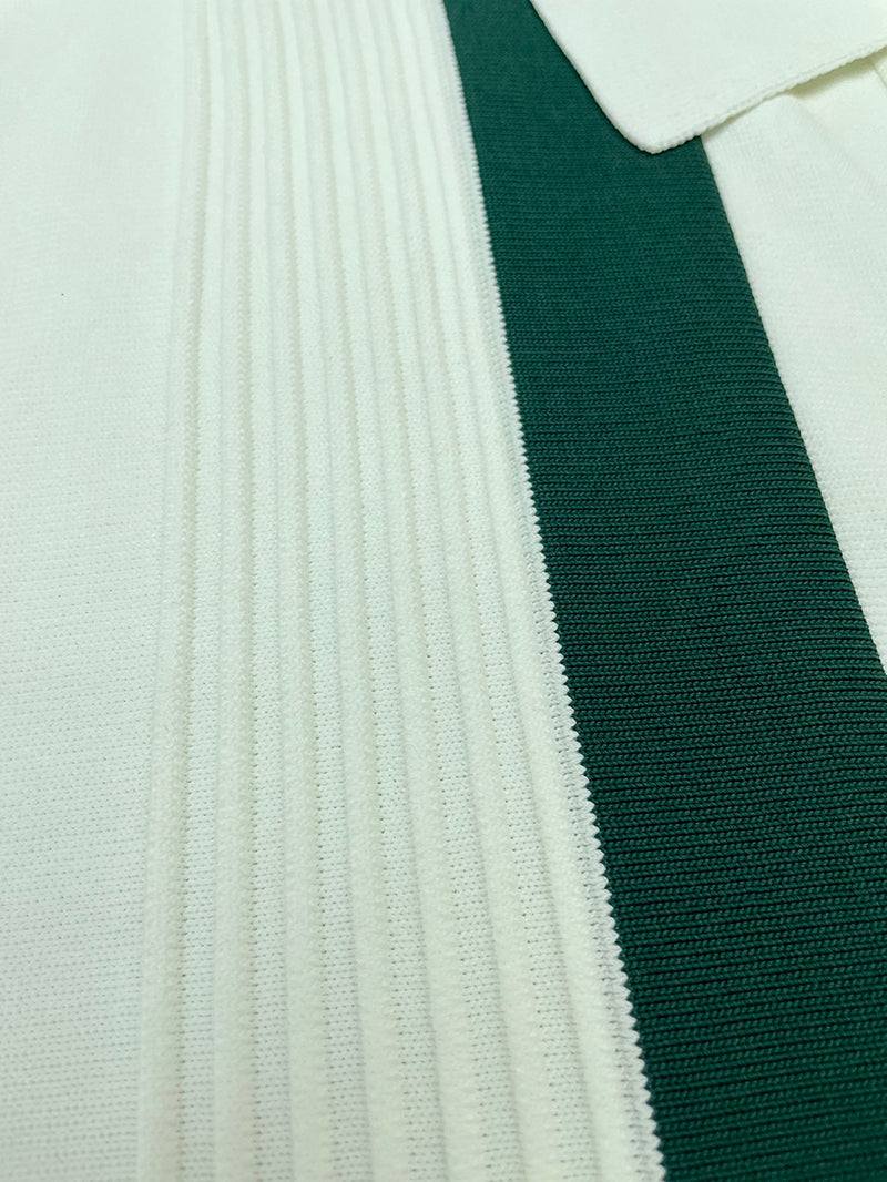 Casablanca Stripe Knit Cardigan 'White'