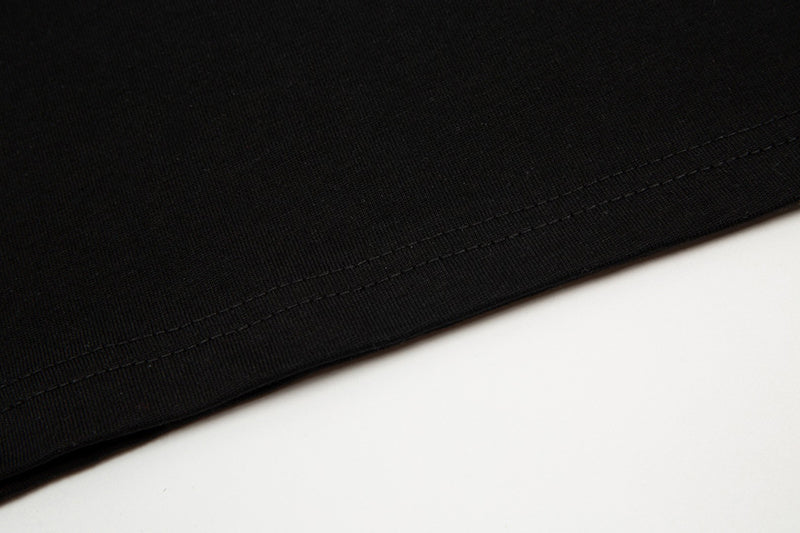 AMI Paris Oversized Logo-Appliquéd Cotton-Jersey T-Shirt Black