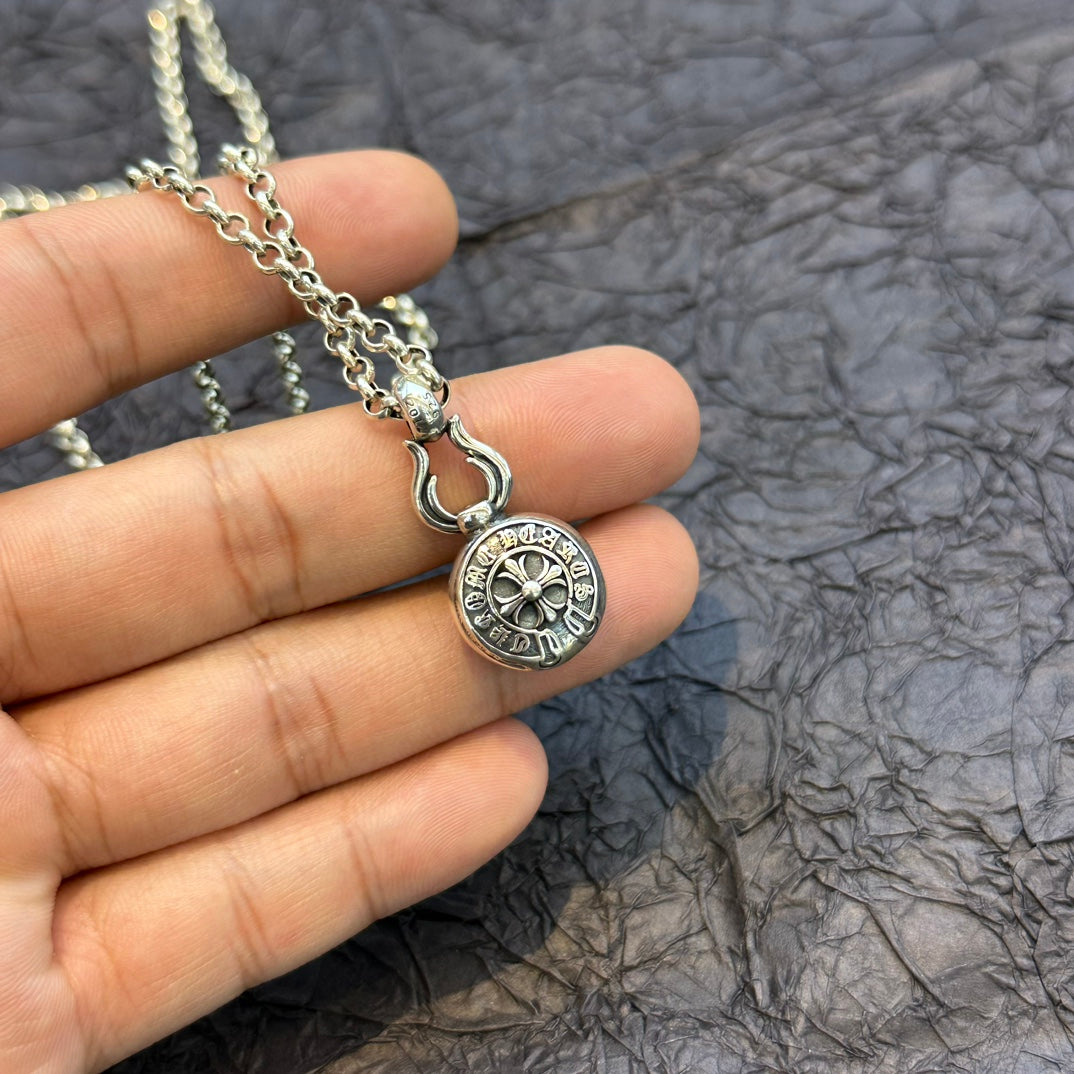 Chrome Hearts - Dagger and Cross Ball Pendant Necklace