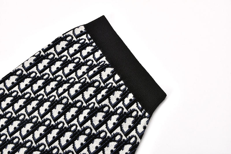 DIOR Oblique Polo Jacquard Black Shirt