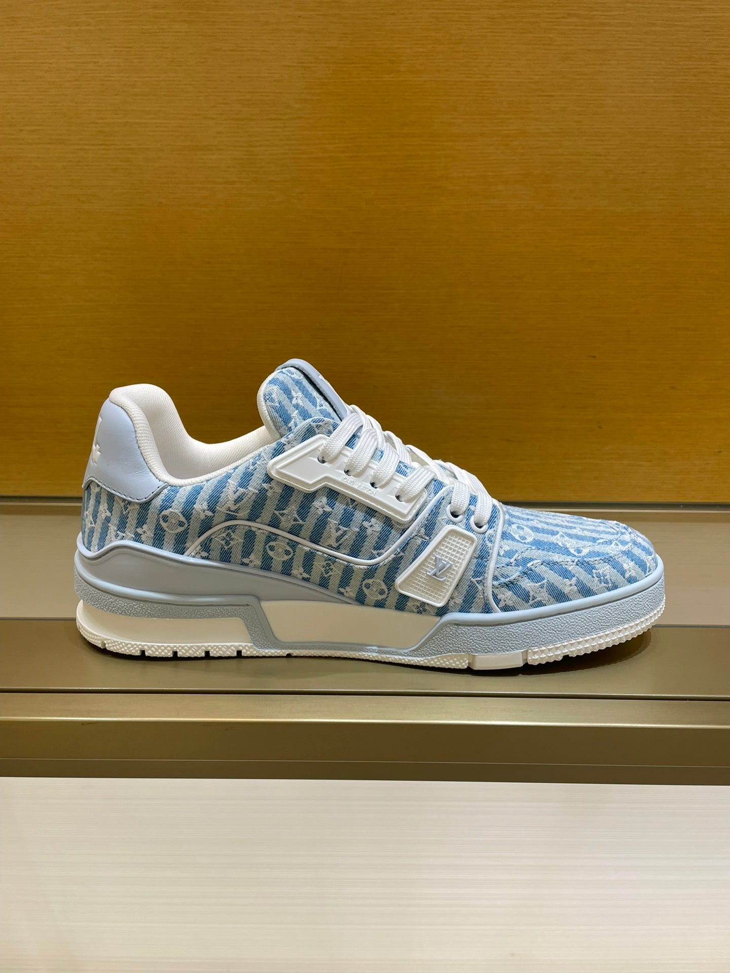 Louis Vuitton Trainer Blue Stripe Monogram