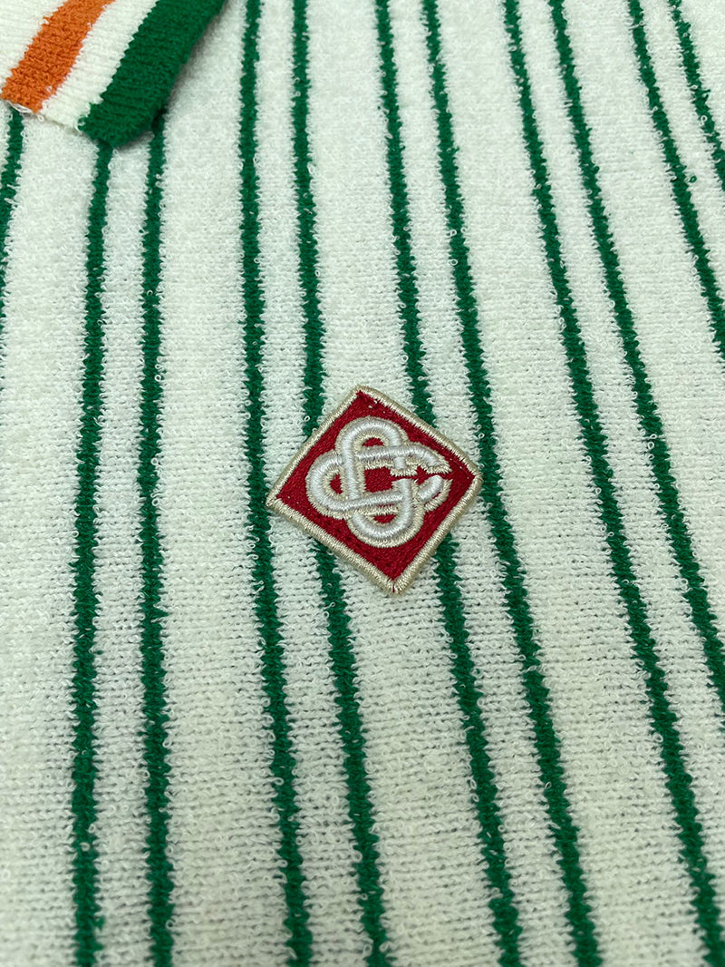 CASABLANCA Striped Boucle Polo