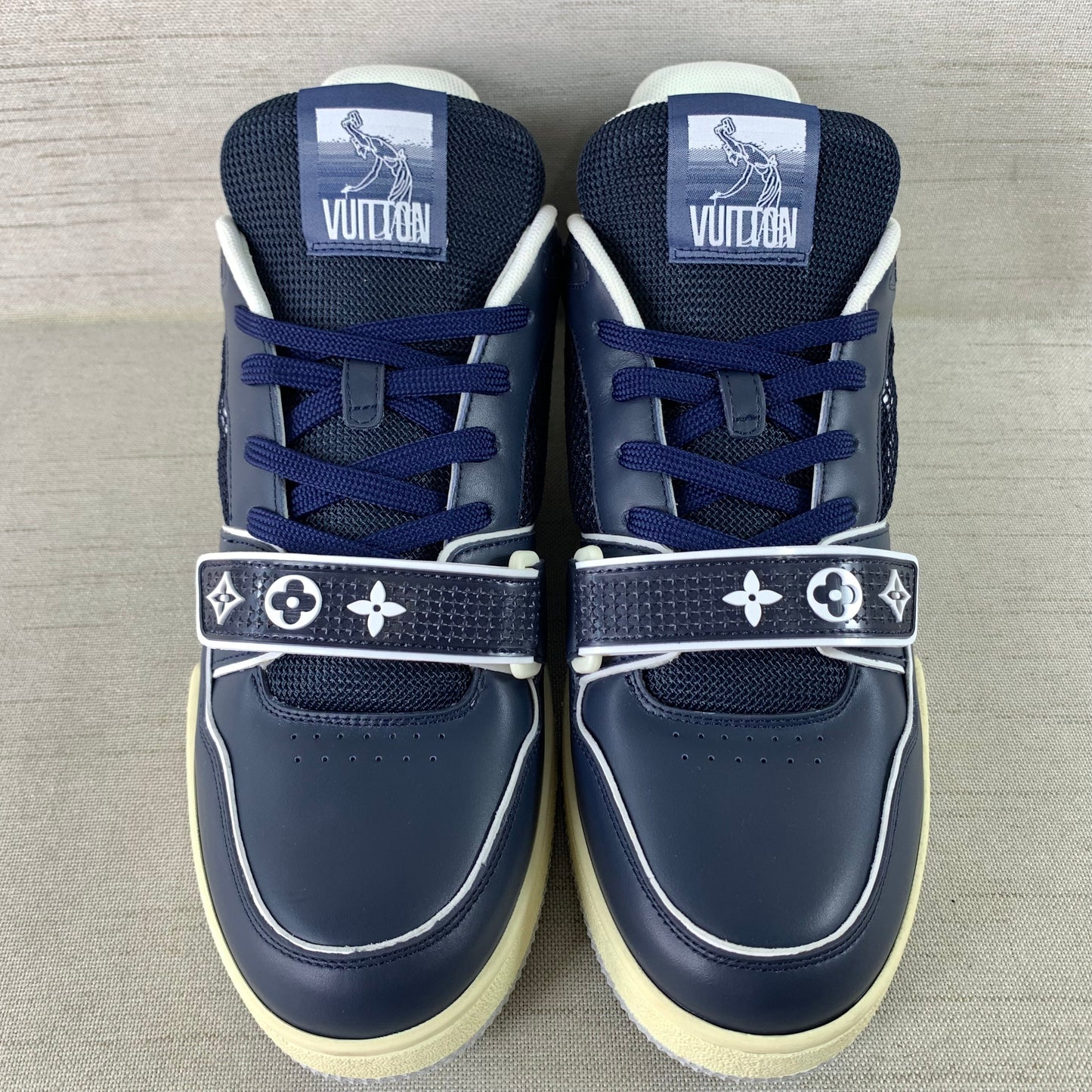 Louis Vuitton LV Trainer Navy Mesh