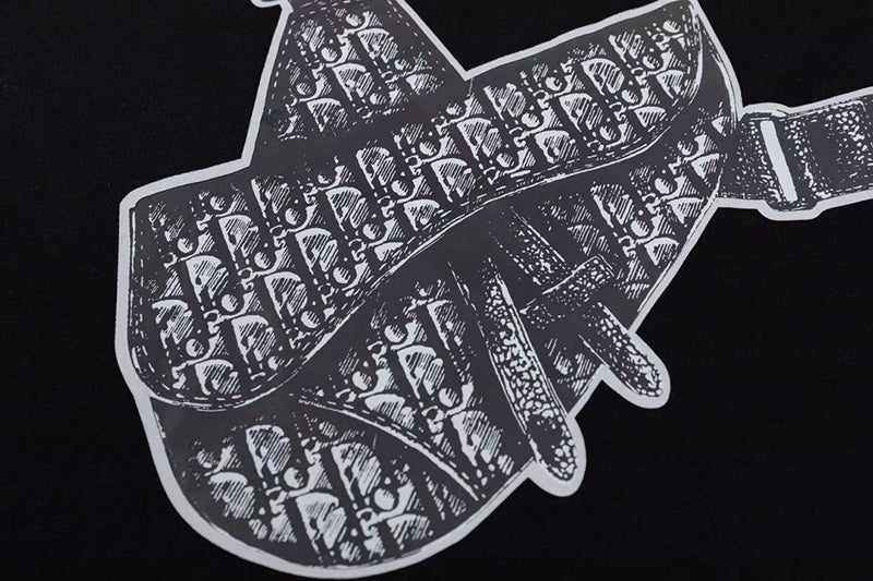 DIOR Homme Saddle Bag Print Black T-shirt