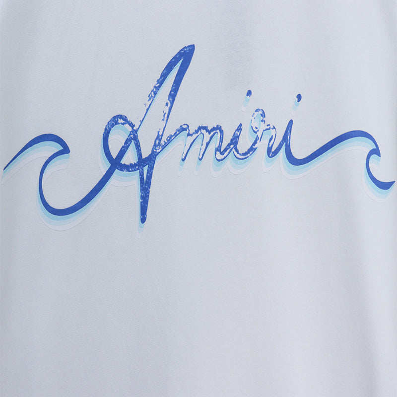 AMIRI Logo-Print Cotton T Shirt White