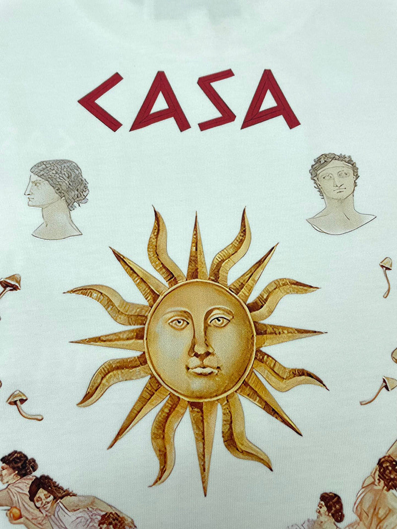 CASABLANCA Le Temple du Savoir T-Shirt White