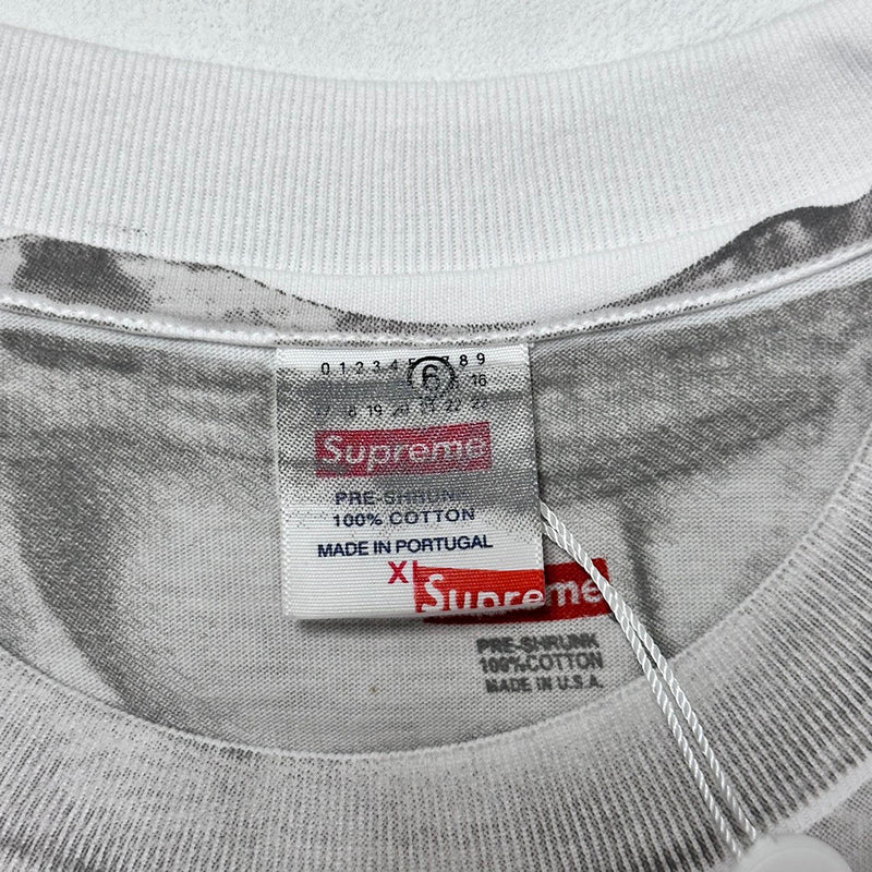 Supreme MM6 Maison Margiela Box Logo Tee White